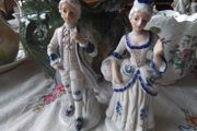 A Pair of Blue/White18th Century  Couple