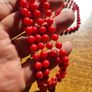 Red Beads Necklace Image 3