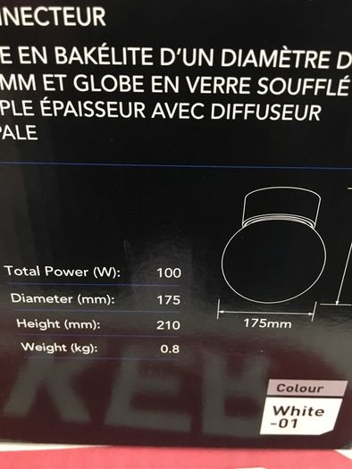 Globe Bathroom Light