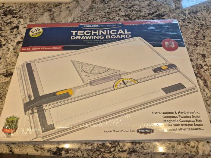 NEW A3 Technical Drawing Board with sliding ruler