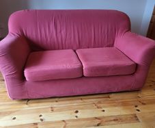 Sofa with removable covers plus a 2nd set.