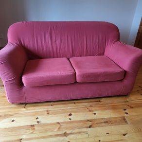 Sofa with removable covers plus a 2nd set.