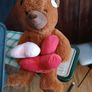 Brand new teddy bear with hearts Image 2