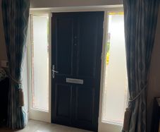 Blue/Grey Curtains