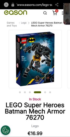 LEGO Super Heroes Batman Mech Armor, 76270