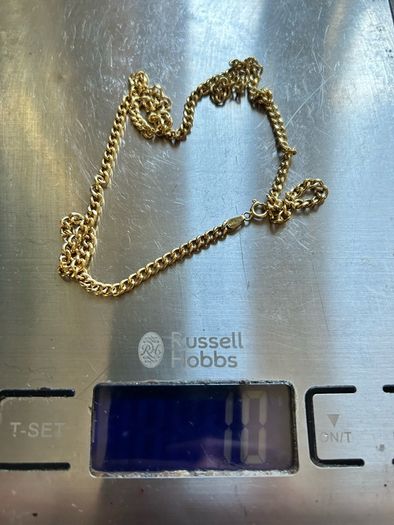 18ct Gold Chain 10g 50cm stamped 750