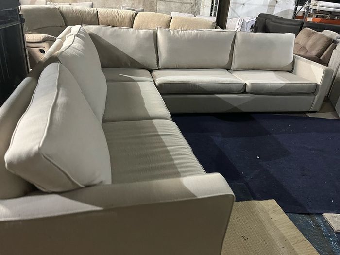 Grey corner sofa set o shaped