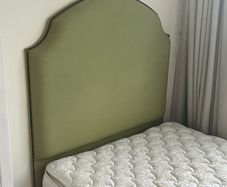 Full bed / bespoke head board - spring box and mattress from Marriott group