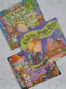 Sir Charlie Stinky Socks books by Kristina Stephenson
