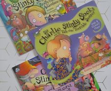 Sir Charlie Stinky Socks books by Kristina Stephenson