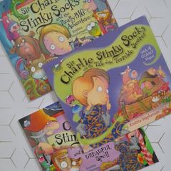 Sir Charlie Stinky Socks books by Kristina Stephenson