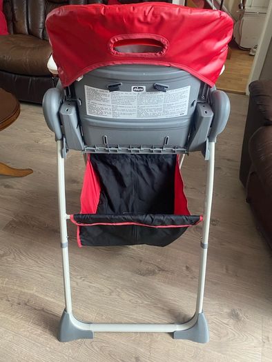 Chicco red high chair