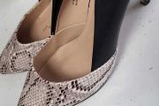 PROFILE python and plain black high heels Sz 7UK (Fit 7-7.5UK)