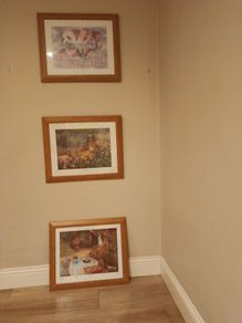Picture frame, set off 3 wooden frames