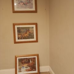 Picture frame, set off 3 wooden frames