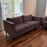 2 Seater and 3 seater grey sofas Image 4