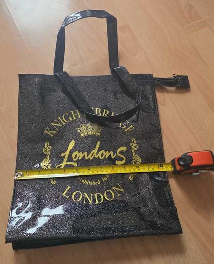 London Knightsbridge Tote Bag, Large size, retails at 100 Euros