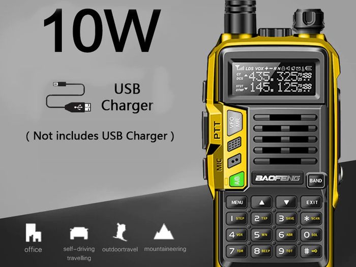 BaoFeng UV-S9 Plus Powerful Walkie Talkie CB Radio Transceiver 8W/10W 10km Long Range up of uv-5r Portable Radio