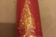 Handmade Christmas pillar candle