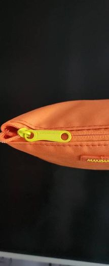 Mandarin Duck Orange Travel Makeup Bag