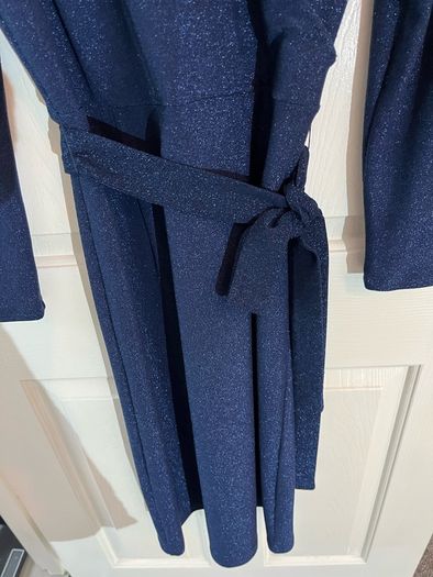 M&S Dress - Midnight Blue with tiny sparkly detail - Comfy Size 10