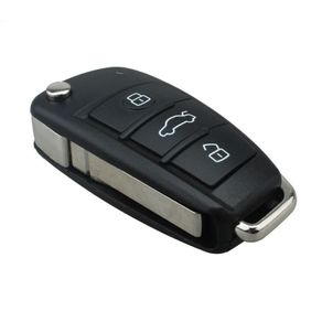 Uncut Replacement Blank Car Shell Key Fob 3 Button AUDI A2 A3 A4 A6 A6L A8 TT
