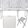 Camping Table Set with 6 Chair, Outdoor Indoor Use for BBQ table Image 8