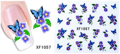 Water Decals - Water Transfer Nail Art Stickers - No 7