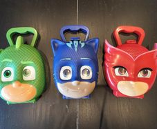 USED PJ Masks Carry cases / lunch box Set of 3