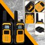 RB648 Heavy Duty Walkie Talkies, Waterproof 2 Way Radio, MIL-STD-810H, Advanced Triple Proof, 2000 mAh, Emergency, Walkie Talkies for Adults Long Range for Contractor (4 Pack Image 2