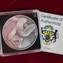 Gabon African Snake silver coin 2013 antique Image 3
