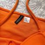 Orange halter neck dress Image 4
