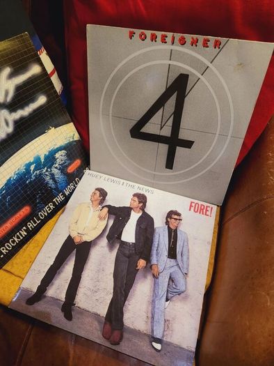 Vinyl Records Foreigner, Huey Lewis, Status Quo