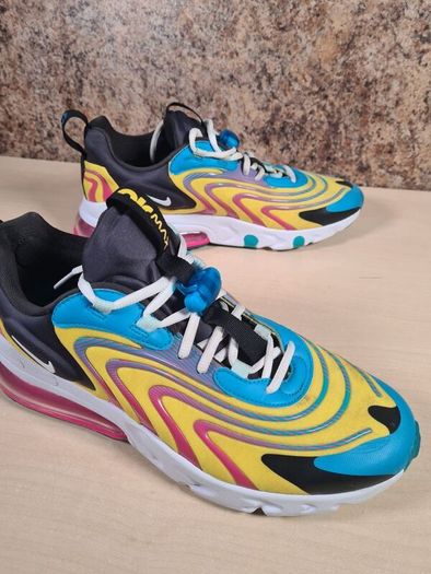mens NIKE AIR MAX 270 REACT ENG Laser Blue watermelon trainers runners Size UK 9 EU 44 2019