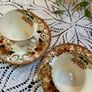 2 vintage cups with plates Image 3