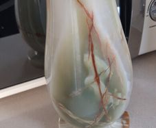 Beautiful Heavy Onyx Vase