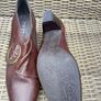 PAVERS brown leather shoes. Image 4