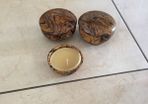Wood candle holders