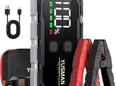 F02 Car Jump Starter, 4000A 12V Jump Starter Battery Pack (8.0 Gas/6.0L Diesel), QC 3.0