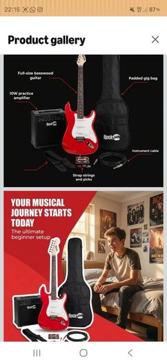 RockJam electric guitar