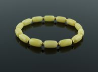 main image for ad Baltic Amber Beads Gold Elastic Stretch Bracelet Unisex