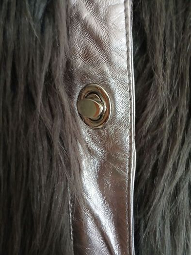 Urbancode London coat Genuine leather& faux fur New with tags