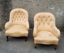19th century pair of armchairs