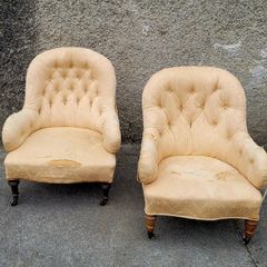 19th century pair of armchairs