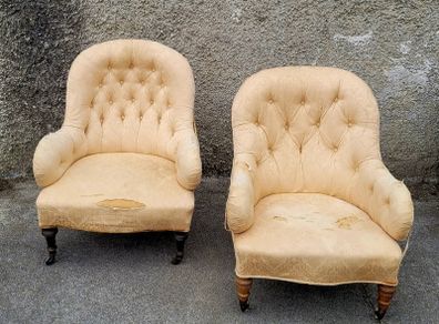 19th century pair of armchairs