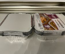 Foil container with lids