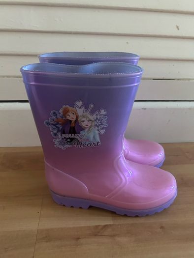 Girls Frozen Wellie Boots Size 13