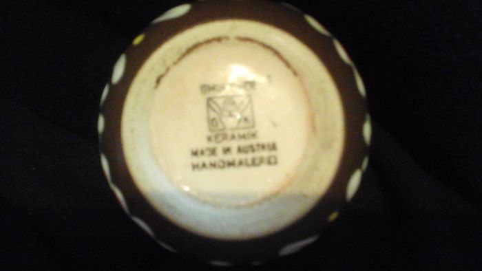 Small vintage Gmundner Keramik vase