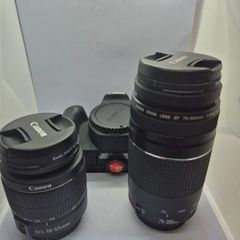 Canon EOS 200D DSLR + 2 Lenses (18-55mm & 75-300mm)  Mint Condition, Full Kit