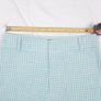 Zara Turquoise Blue White Gingham Check High Waisted Flared Trousers Size S Image 9